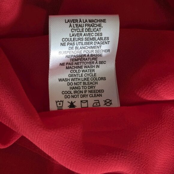 Rachel Zoe Top Womens M Multicolor Hearts Artsy Pullover Tie Neck Blouse LS Boho - Picture 11 of 16